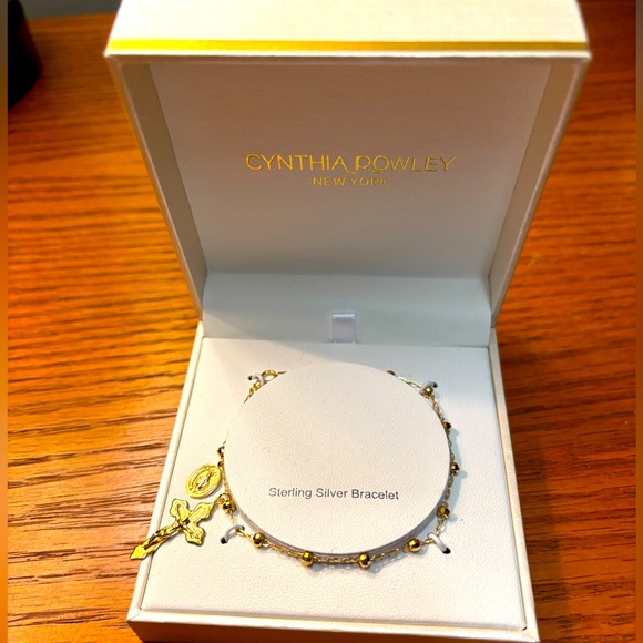 Cynthia Rowley Sterling Silver Religious Bracelet RARE - Picture 1 of 2